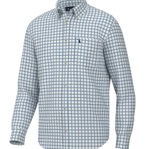 Faulk Dress Shirt - Slate/Teal/Peach
