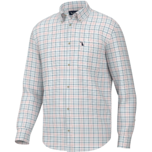 Stamps Dress Shirt - Salmon/Slate/Light Blue