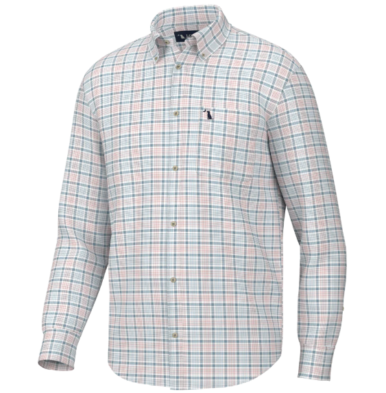 Stamps Dress Shirt - Salmon/Slate/Light Blue