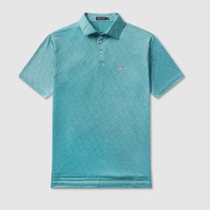 Flyline Performance Polo - Olé Tuesday - Teal & Navy