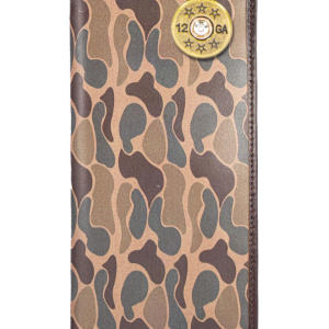 Brown Old School Camo Roper Wallet - Shotshell Concho