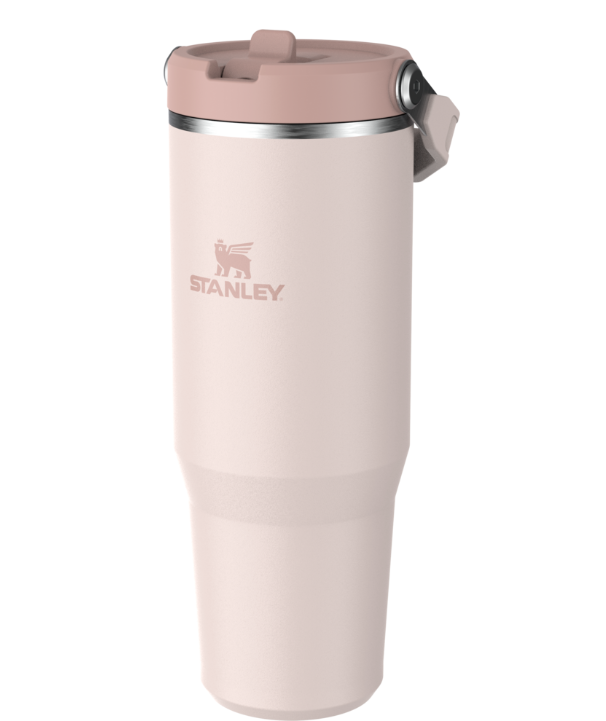 The IceFlow™ Flip Straw Tumbler | 30 OZ - Rose Quartz