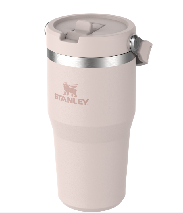 The IceFlow™ Flip Straw Tumbler | 20 OZ - Rose Quartz