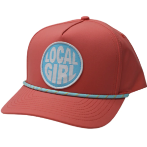 LG Bubble Badge Rope Hat - Salmon