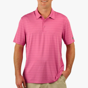 Link SS Performance Polo Shirt - Flamingo Pink