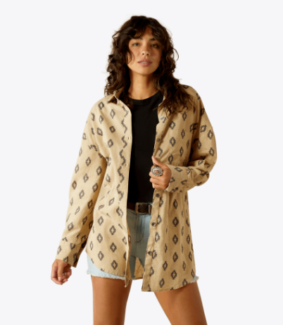 Poppy Summer Overshirt Shirt - Isela Southwest Print