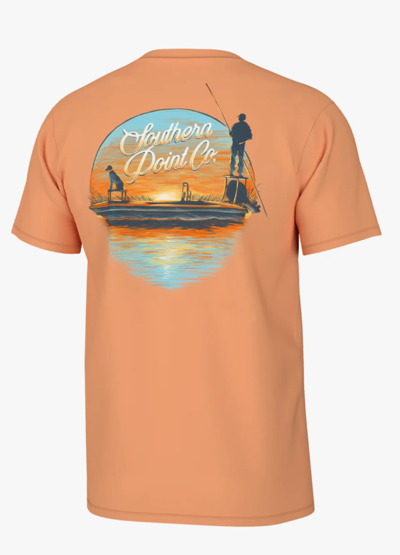 Skiff Skipper Short Sleeve Tee - Tangerine