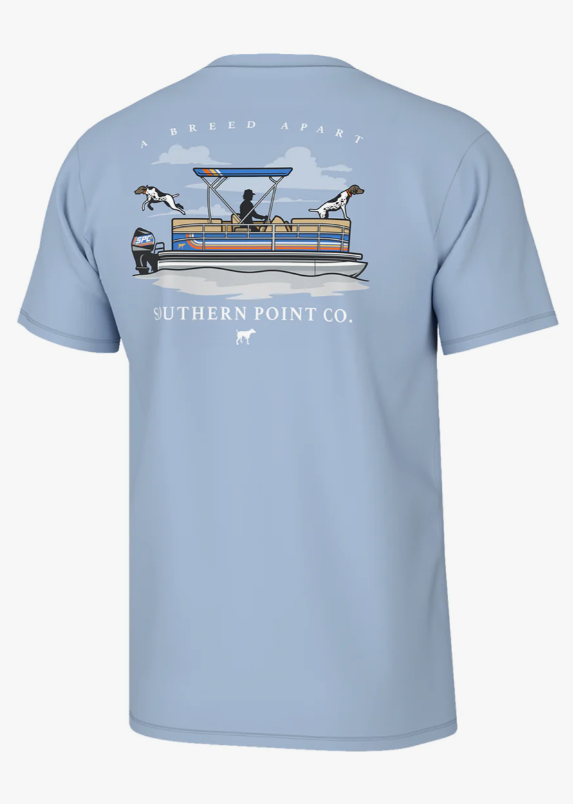 Pointer Pontoon Short Sleeve Tee - Sky