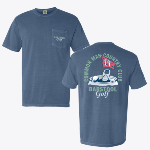 Barstool Golf CMCC 19th Can Pocket Tee - Blue Jean