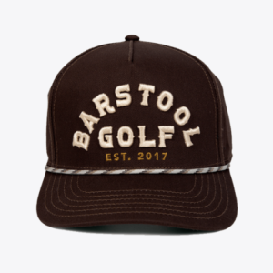 Barstool Golf Vintage Rope Snapback - Black Coffee