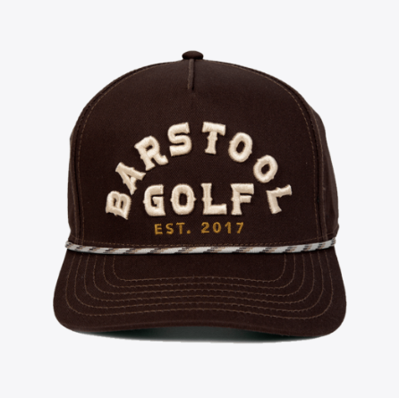 Barstool Golf Vintage Rope Snapback - Black Coffee