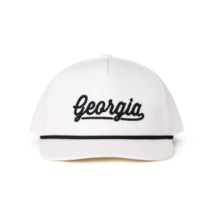 Cap - Georgia Script - White