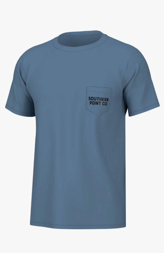 Youth Turkey Feather Trio Short Sleeve Tee - Captains Blue - Image 2
