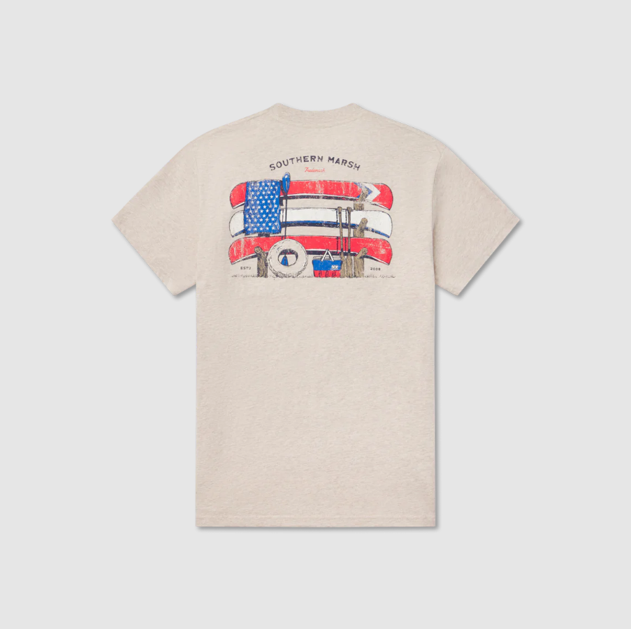American Summertime Tee - Washed Oatmeal