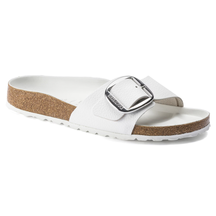 Madrid Big Buckle - Leather - White