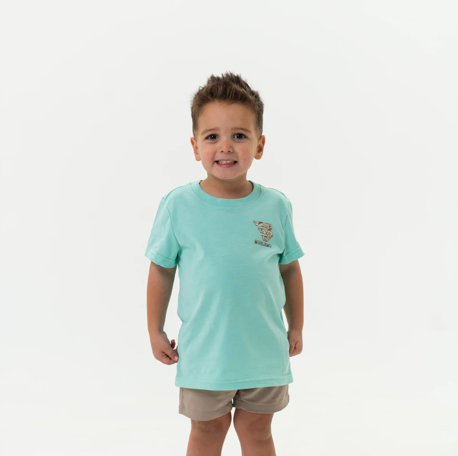 Youth Tee - Mallard Camo Dog - Island Reef - Image 3