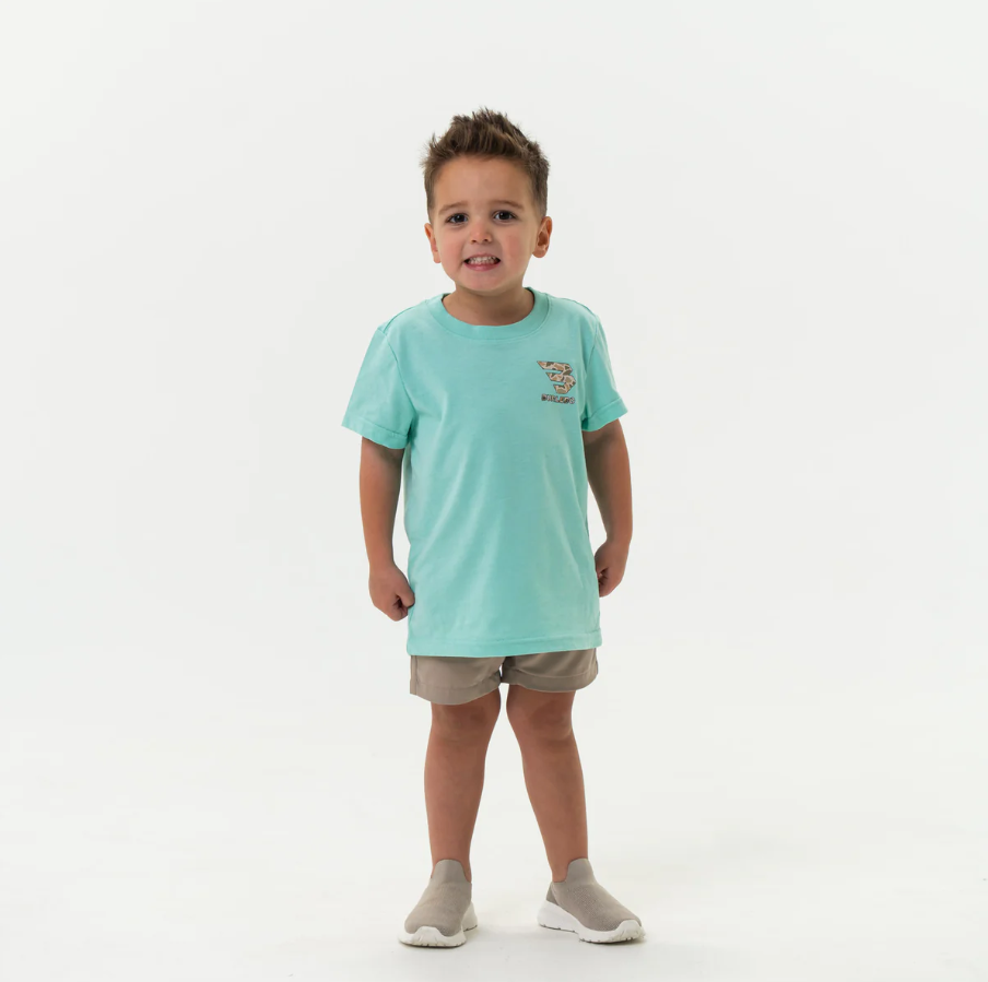 Youth Tee - Mallard Camo Dog - Island Reef - Image 4