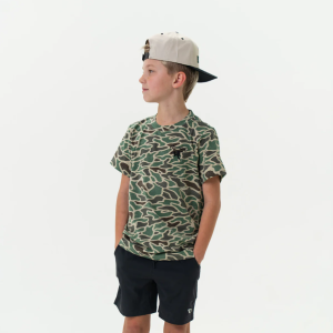 Youth Retro Duck Camo SS Tee - BURLEBO Duck