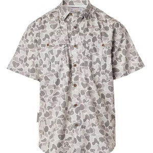 Youth Marsh Camo Button Down S/S