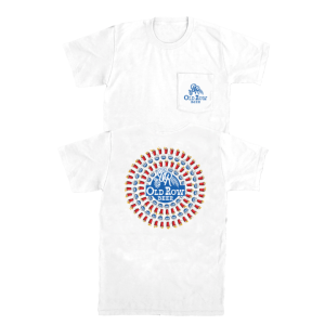 The Buzz Circle Pocket Tee  - White