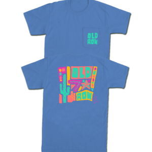 Old Row Fiesta Pocket Tee - Flo Blue