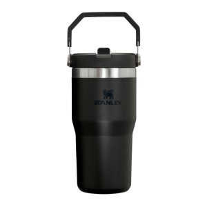 The IceFlow™ Flip Straw 2.0 Tumbler | 20 OZ - Black 2.0