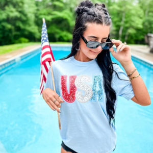 Glitter USA Short Sleeve T-Shirt