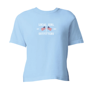 LG United Crop Tee - Chambray