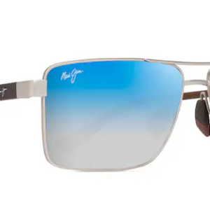 Piha Matte Silver Brown with Dual Mirror Blue