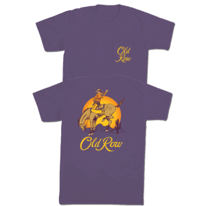 Old Row Crown Cowboy Pocket Tee - Wine