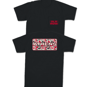 Athens Camo Pocket Tee - Black