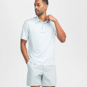 Heather Madison Stripe Polo - Chalky Mint