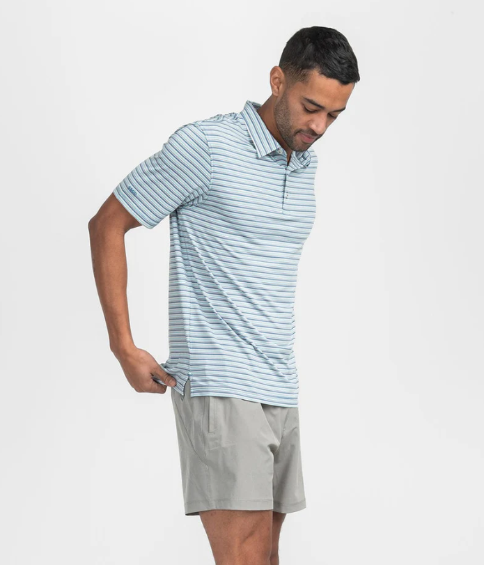 Tybee Stripe Polo - Baltic - Image 5