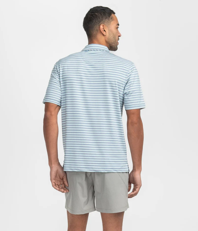 Tybee Stripe Polo - Baltic - Image 4