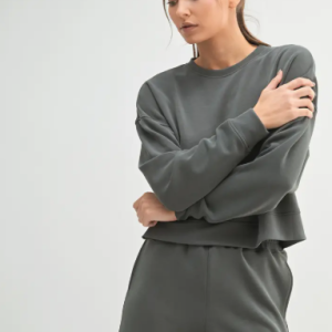 Laguna Dropped Shoulder Sweatshirt - Ash Grey