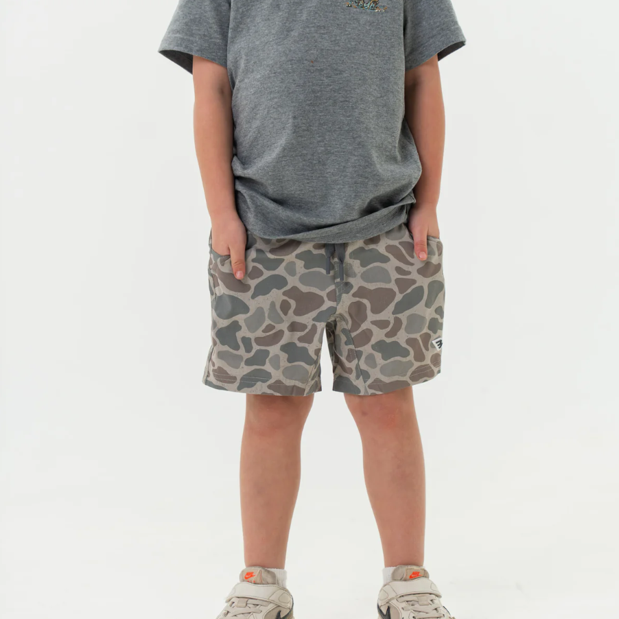 Youth Athletic Short - Classic Deer Camo - Grey Liner - Image 4