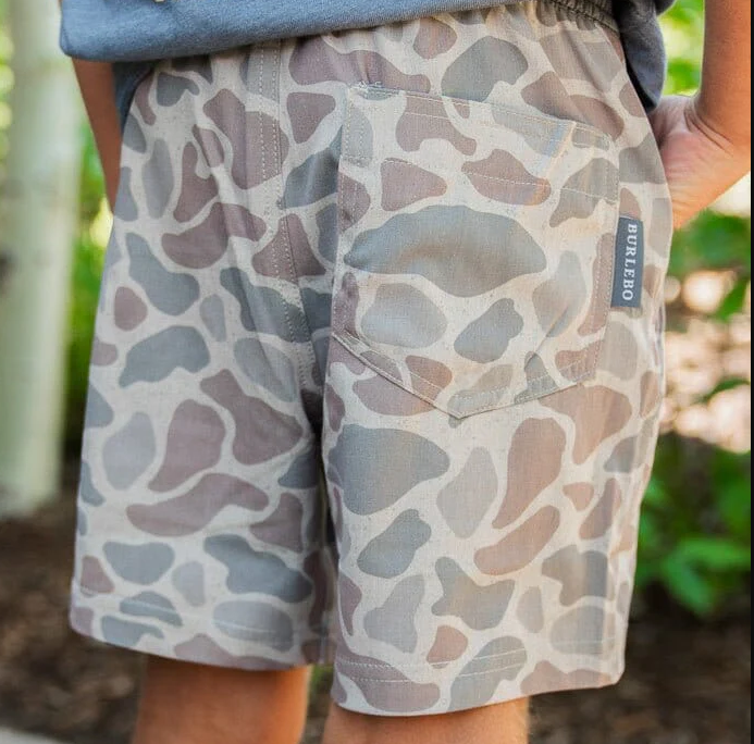 Youth Athletic Short - Classic Deer Camo - Grey Liner - Image 2