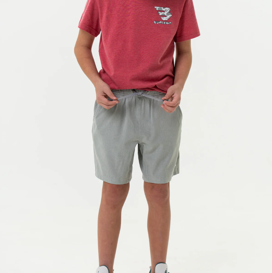 Youth Athletic Short - Light Grey - Grey Aztec - Image 3
