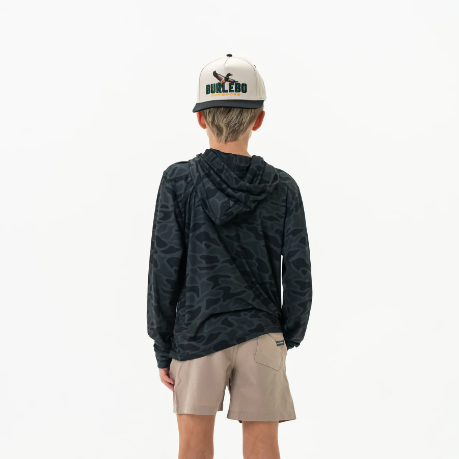 Youth Performance Hoodie - Black Camo - Image 3