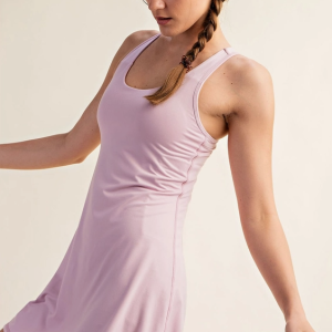 Back to Basics Romper Dress - Mauve Peony