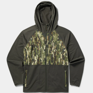 M's Lightweight Grid Tech Fleece Full Zip - Raven / Woodland
