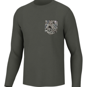 L/S Heather Blend Crew - Mud
