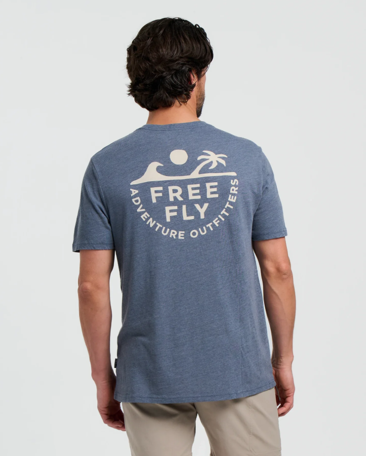 Rising Tide Tee - Heather Storm Cloud