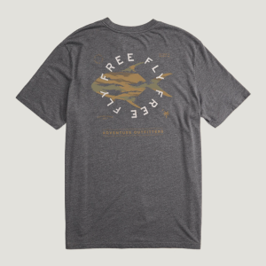 Camo Permit Pocket Tee - Heather Black Sand