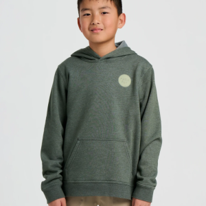 Youth Logo Fleece Hoodie - Heather Dark Forest