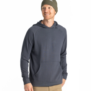 Men's Bamboo Lightweight Fleece Hoodie - Storm Cloud