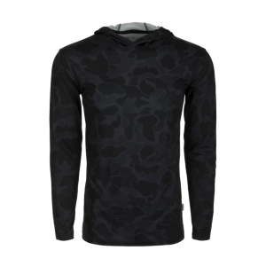 Youth Performance Hoodie - Black Old School Camo