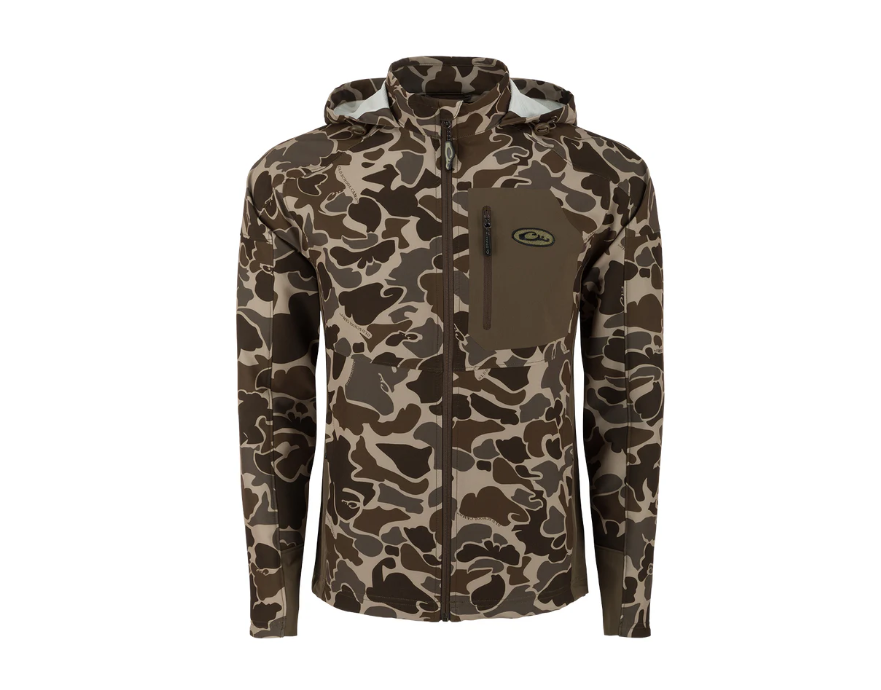 Rain Brake Lightweight Softshell Jacket - Old School Timber