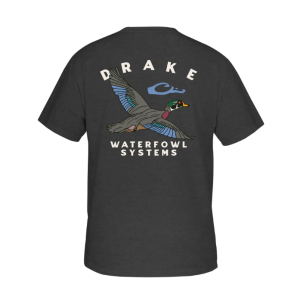 Retro Wood Duck T SS - Dark Shadow Heather