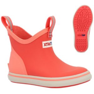 Kids Ankle Deck Boot - Coral